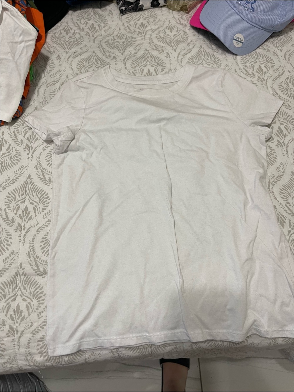 Cat & Jack White Short Sleeve Crew Tee